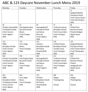 Novemberlunchmenu2019